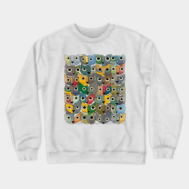 Katzen Crewneck Sweatshirt by bulografik